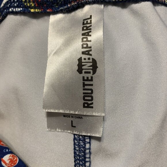 Route One Apparel Old Bay Multiple Cans Yoga Leggings Size Large - Picture 4 of 4